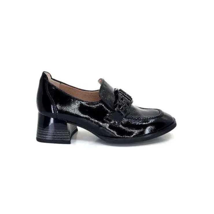 Hispanitas Hi232992 Charlize Cuir Vernis Noir*Femme Mocassins