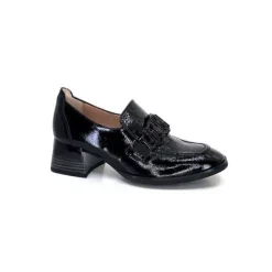 Hispanitas Hi232992 Charlize Cuir Vernis Noir*Femme Mocassins