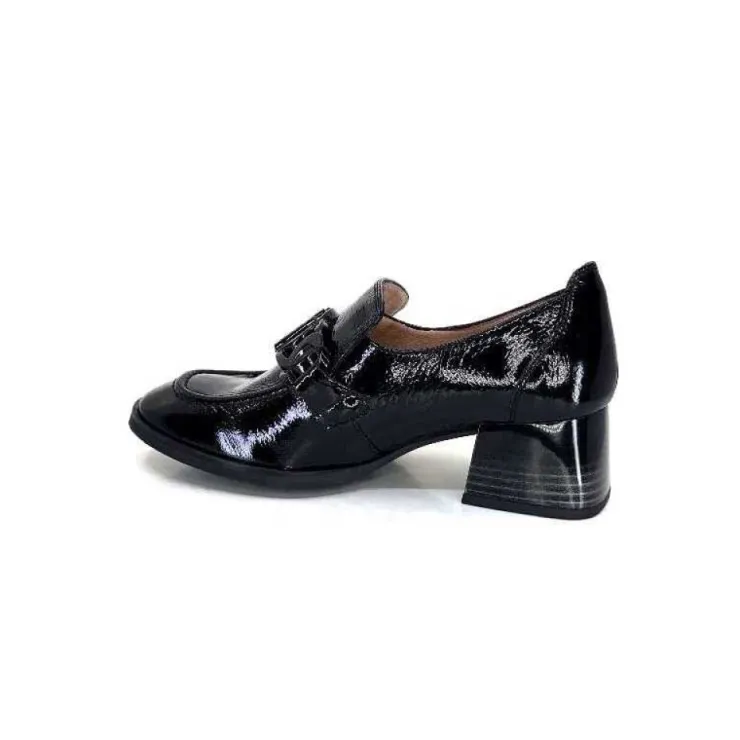 Hispanitas Hi232992 Charlize Cuir Vernis Noir*Femme Mocassins