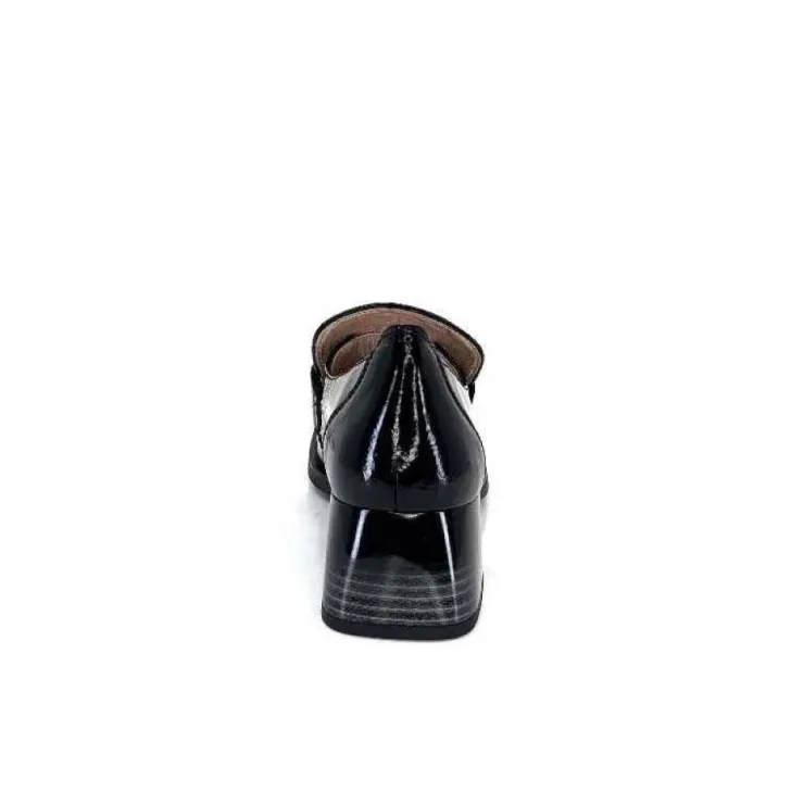 Hispanitas Hi232992 Charlize Cuir Vernis Noir*Femme Mocassins