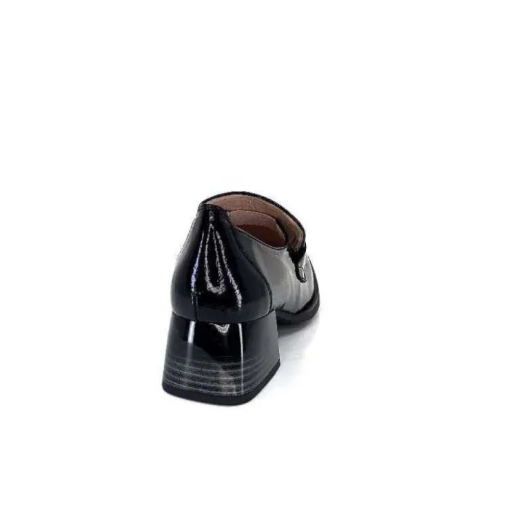 Hispanitas Hi232992 Charlize Cuir Vernis Noir*Femme Mocassins