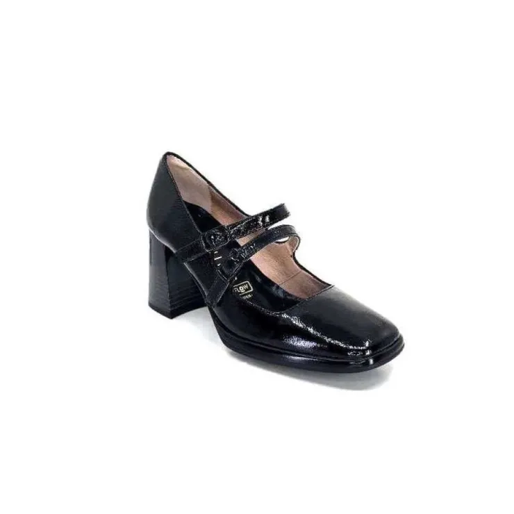 Hispanitas Hi232922 Monaco Cuir Vernis Noir*Femme Escarpins