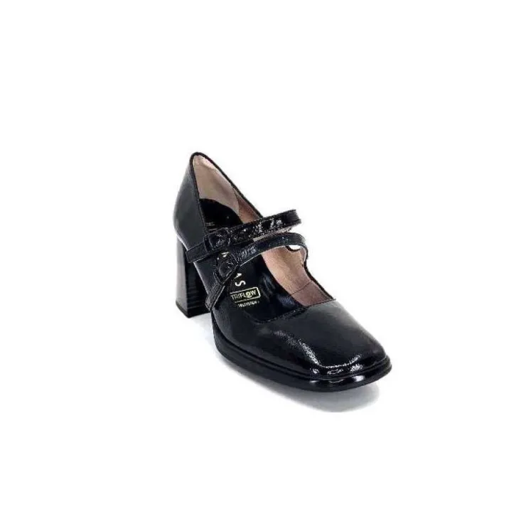 Hispanitas Hi232922 Monaco Cuir Vernis Noir*Femme Escarpins