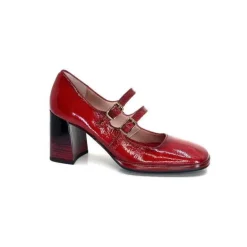 Hispanitas Hi232922 Monaco Cuir Vernis Rouge*Femme Escarpins