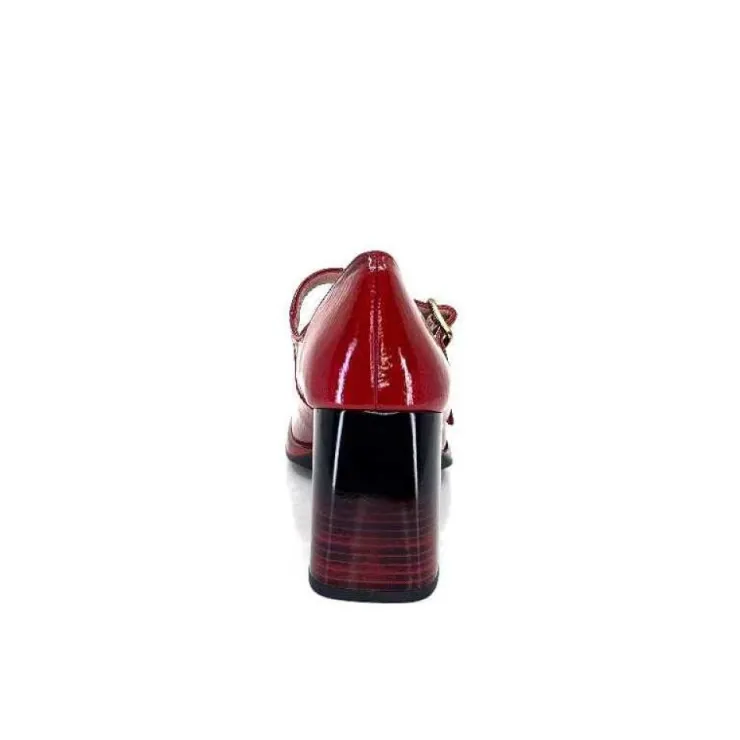 Hispanitas Hi232922 Monaco Cuir Vernis Rouge*Femme Escarpins