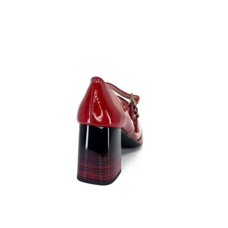 Hispanitas Hi232922 Monaco Cuir Vernis Rouge*Femme Escarpins