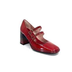 Hispanitas Hi232922 Monaco Cuir Vernis Rouge*Femme Escarpins