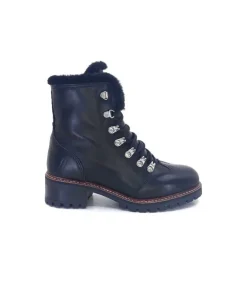 gemilli sarl Hooper Shoes Albe Cuir Noir*Femme Fourrées