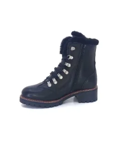 gemilli sarl Hooper Shoes Albe Cuir Noir*Femme Fourrées