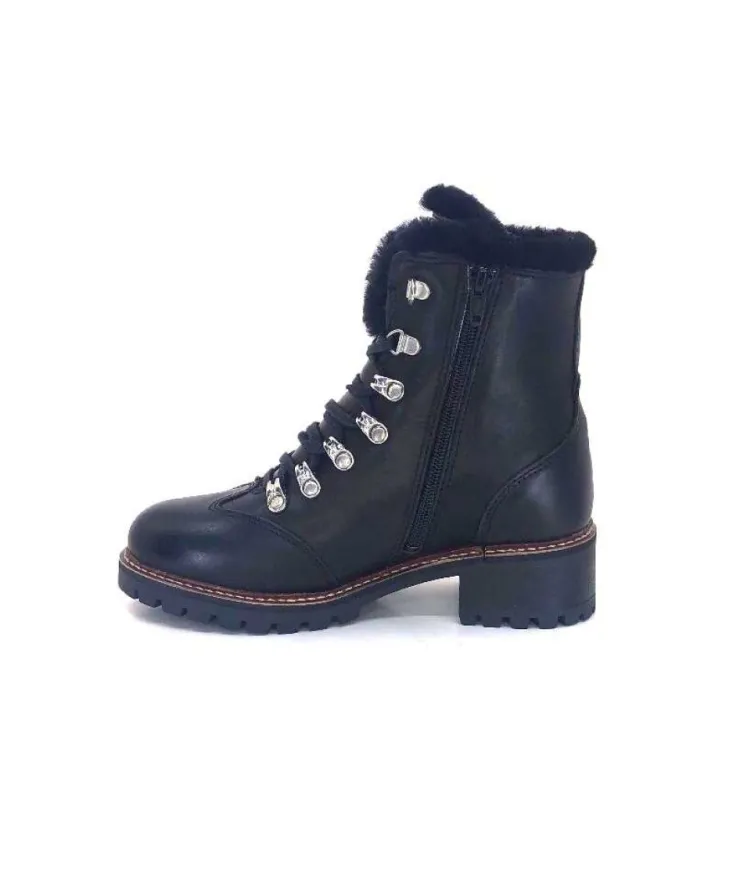 gemilli sarl Hooper Shoes Albe Cuir Noir*Femme Fourrées