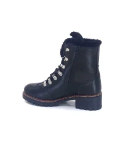 gemilli sarl Hooper Shoes Albe Cuir Noir*Femme Fourrées
