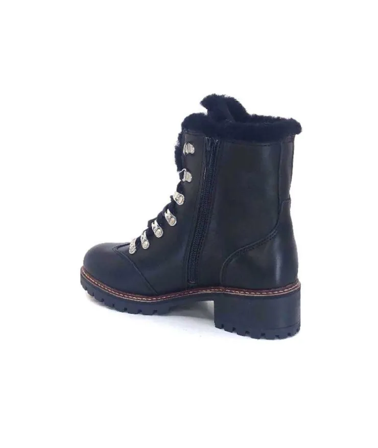 gemilli sarl Hooper Shoes Albe Cuir Noir*Femme Fourrées