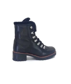 gemilli sarl Hooper Shoes Albe Cuir Noir*Femme Fourrées