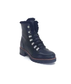 gemilli sarl Hooper Shoes Albe Cuir Noir*Femme Fourrées