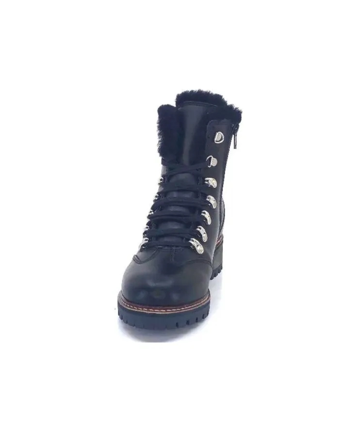 gemilli sarl Hooper Shoes Albe Cuir Noir*Femme Fourrées