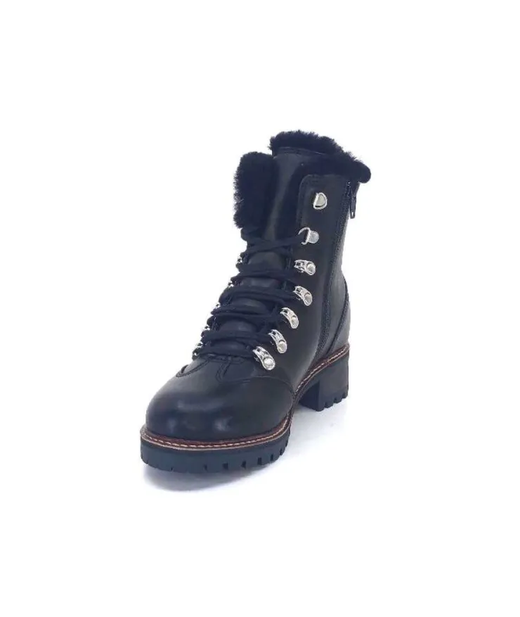 gemilli sarl Hooper Shoes Albe Cuir Noir*Femme Fourrées