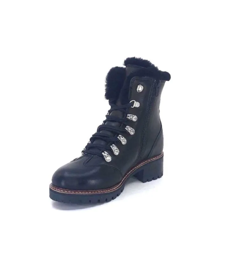 gemilli sarl Hooper Shoes Albe Cuir Noir*Femme Fourrées