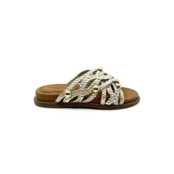 Inuovo 398008 Cuir Or*Femme Mules