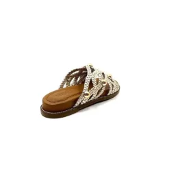 Inuovo 398008 Cuir Or*Femme Mules