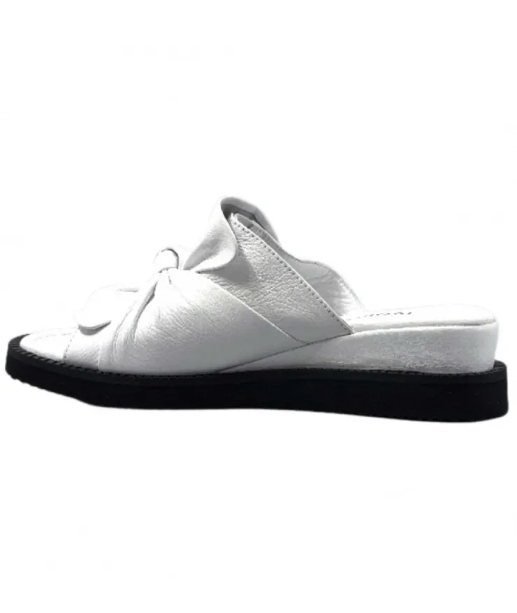Ivoire-354 Ivoire 107 911 Cuir Blanc*Femme Mules