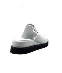 Ivoire-354 Ivoire 107 911 Cuir Blanc*Femme Mules