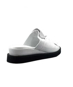Ivoire-354 Ivoire 107 911 Cuir Blanc*Femme Mules