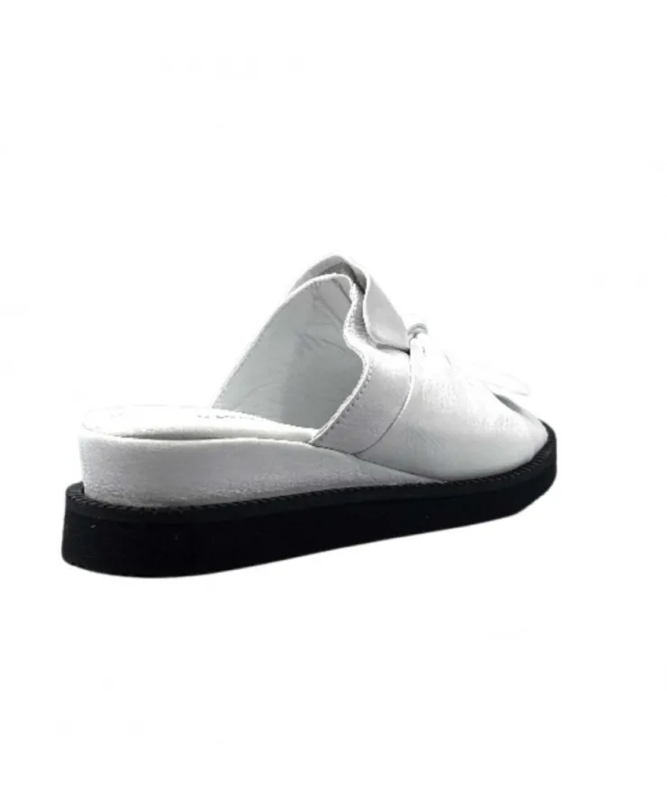 Ivoire-354 Ivoire 107 911 Cuir Blanc*Femme Mules