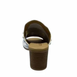 Ivoire0401a Ivoire 500 3004 Cuir Blanc*Femme Mules
