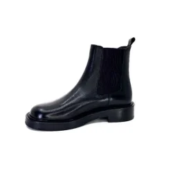 cashka / fatih ustundag Ivoire 4989 Alexis Cuir Noir*Femme Bottines