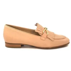 Ivoire0575a Ivoire 54535 Ambrosio Cuir Bone*Femme Mocassins