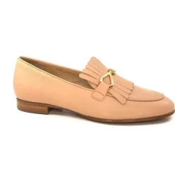 Ivoire0575a Ivoire 54535 Ambrosio Cuir Bone*Femme Mocassins