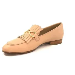 Ivoire0575a Ivoire 54535 Ambrosio Cuir Bone*Femme Mocassins