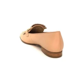 Ivoire0575a Ivoire 54535 Ambrosio Cuir Bone*Femme Mocassins