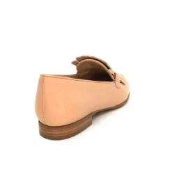 Ivoire0575a Ivoire 54535 Ambrosio Cuir Bone*Femme Mocassins