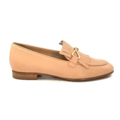 Ivoire0575a Ivoire 54535 Ambrosio Cuir Bone*Femme Mocassins