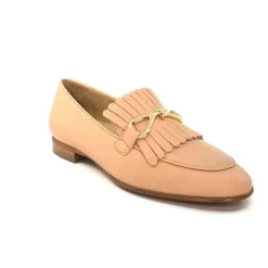 Ivoire0575a Ivoire 54535 Ambrosio Cuir Bone*Femme Mocassins
