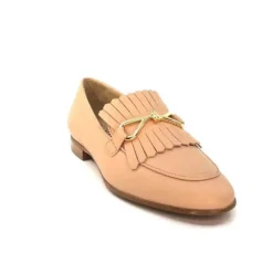 Ivoire0575a Ivoire 54535 Ambrosio Cuir Bone*Femme Mocassins
