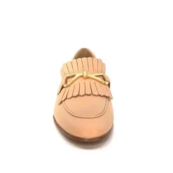 Ivoire0575a Ivoire 54535 Ambrosio Cuir Bone*Femme Mocassins