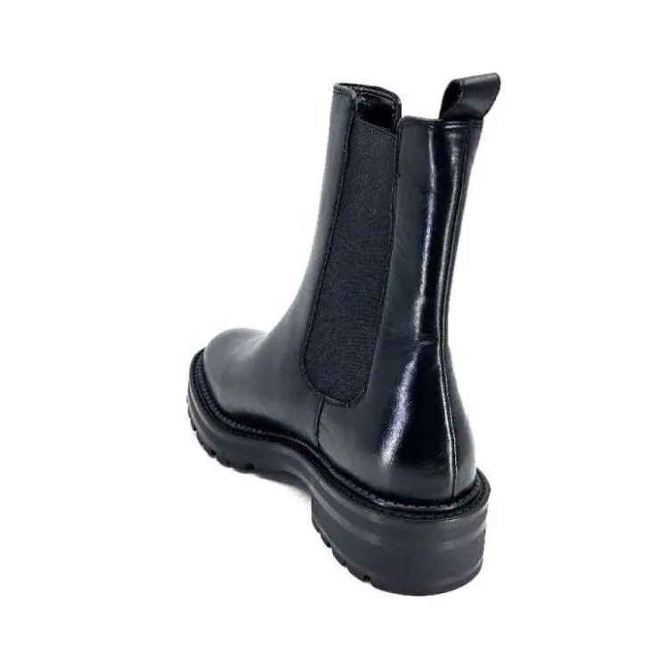 Ivoire0104a Ivoire 48392 Boxer Cuir Noir*Femme Bottines