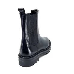 Ivoire0104a Ivoire 48392 Boxer Cuir Noir*Femme Bottines