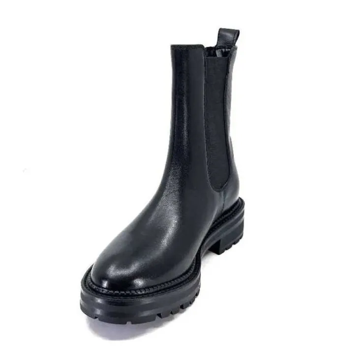 Ivoire0104a Ivoire 48392 Boxer Cuir Noir*Femme Bottines