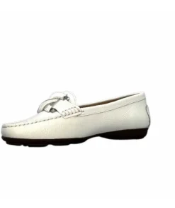 Ivoire0236a Ivoire 6341 Cannes Cuir Blanc*Femme Mocassins