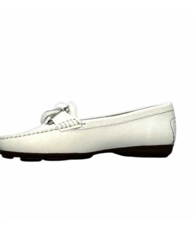 Ivoire0236a Ivoire 6341 Cannes Cuir Blanc*Femme Mocassins