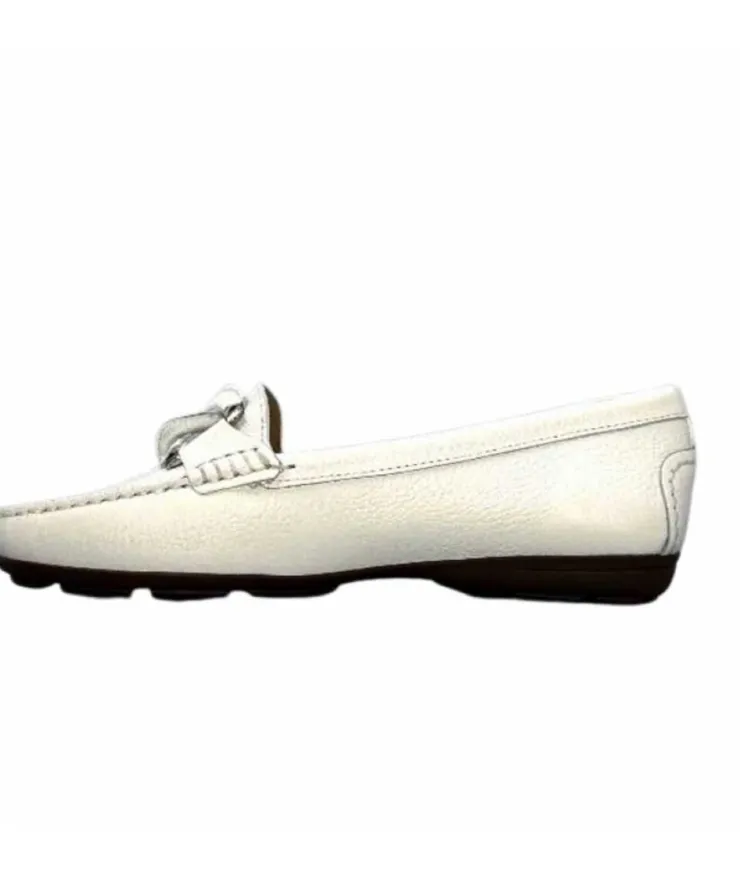 Ivoire0236a Ivoire 6341 Cannes Cuir Blanc*Femme Mocassins