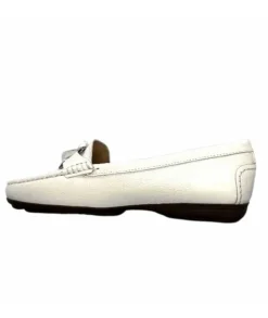 Ivoire0236a Ivoire 6341 Cannes Cuir Blanc*Femme Mocassins