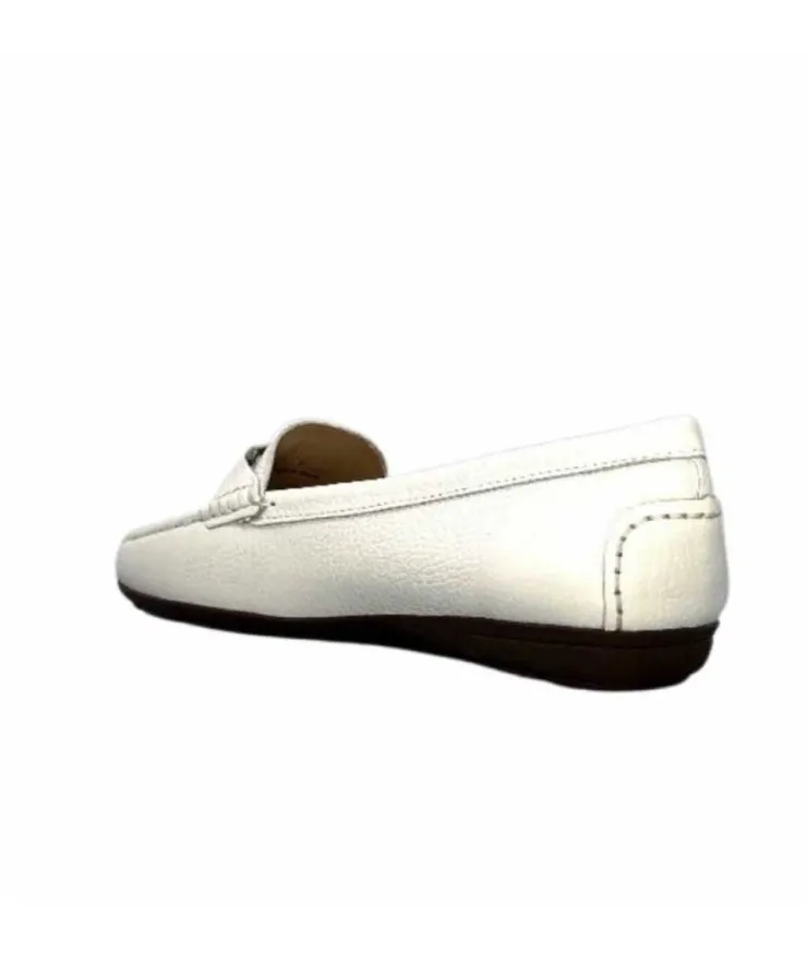 Ivoire0236a Ivoire 6341 Cannes Cuir Blanc*Femme Mocassins