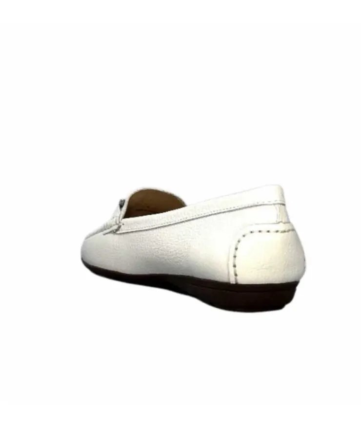 Ivoire0236a Ivoire 6341 Cannes Cuir Blanc*Femme Mocassins