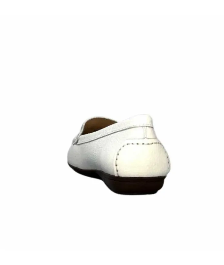 Ivoire0236a Ivoire 6341 Cannes Cuir Blanc*Femme Mocassins
