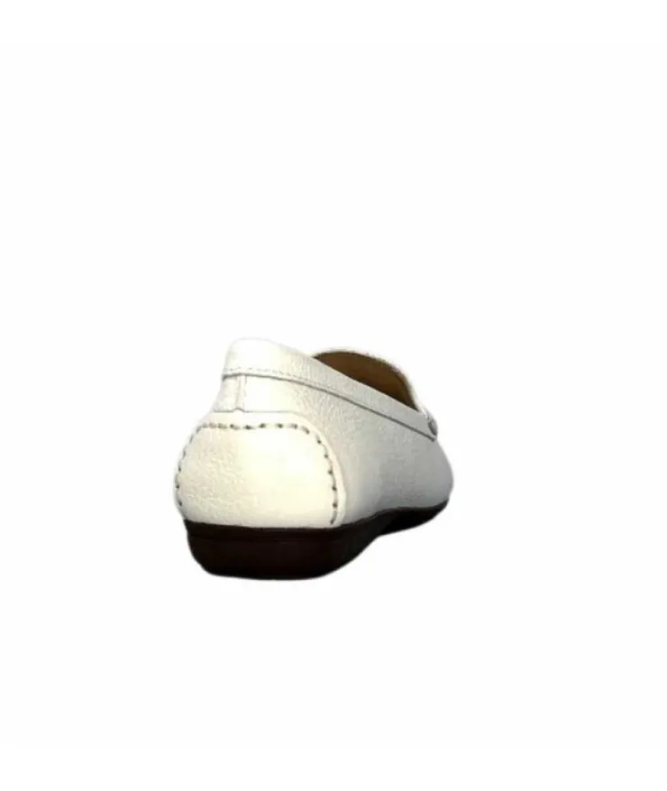 Ivoire0236a Ivoire 6341 Cannes Cuir Blanc*Femme Mocassins