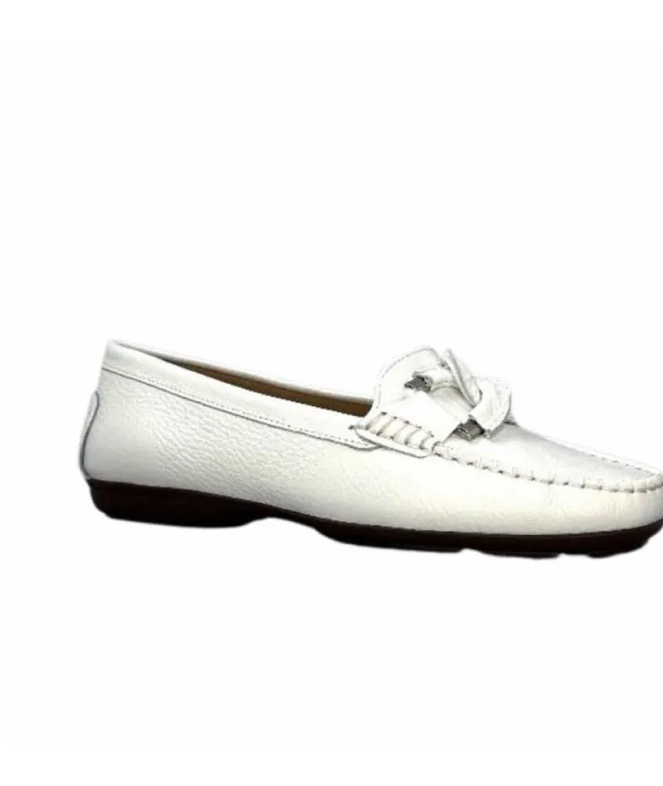 Ivoire0236a Ivoire 6341 Cannes Cuir Blanc*Femme Mocassins